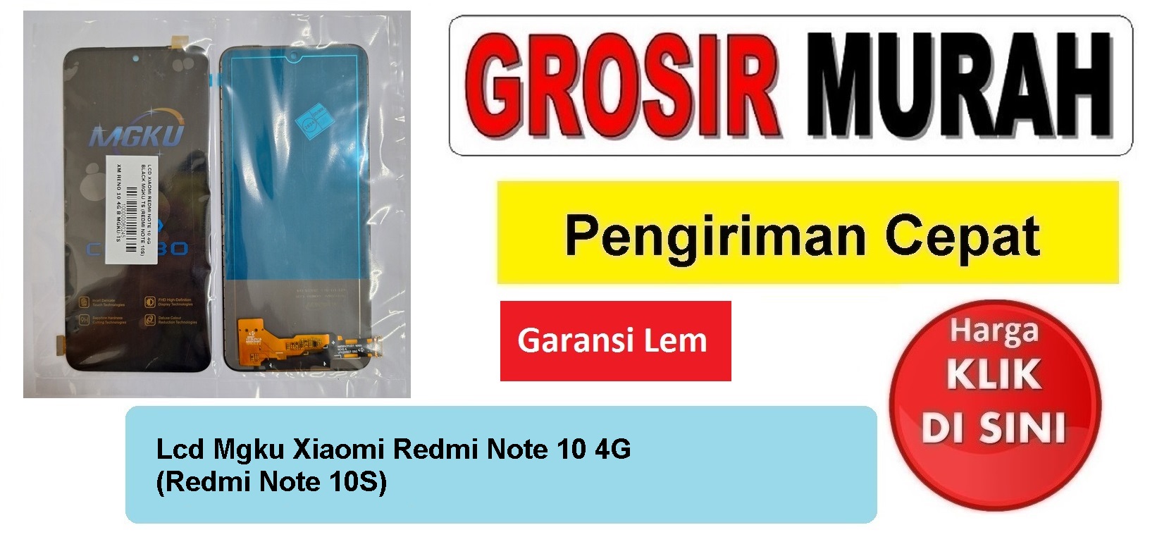 Lcd Mgku Xiaomi Redmi Note 10 4G (Redmi Note 10S) Fullset Touchscreen Garansi lem Termurah