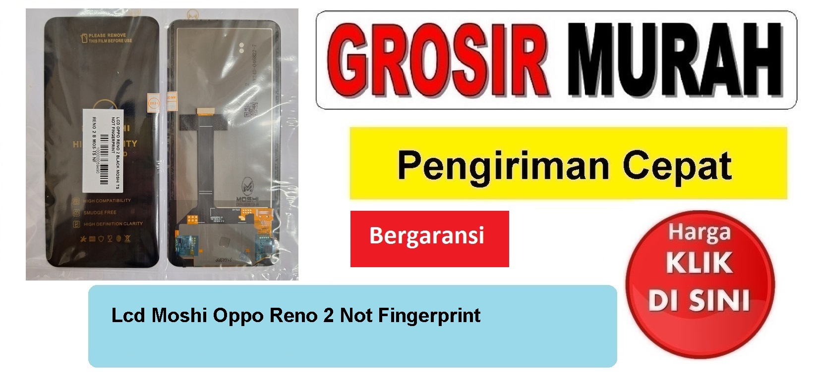 Lcd Moshi Oppo Reno 2 Not Fingerprint Fullset Touchscreen Bergaransi