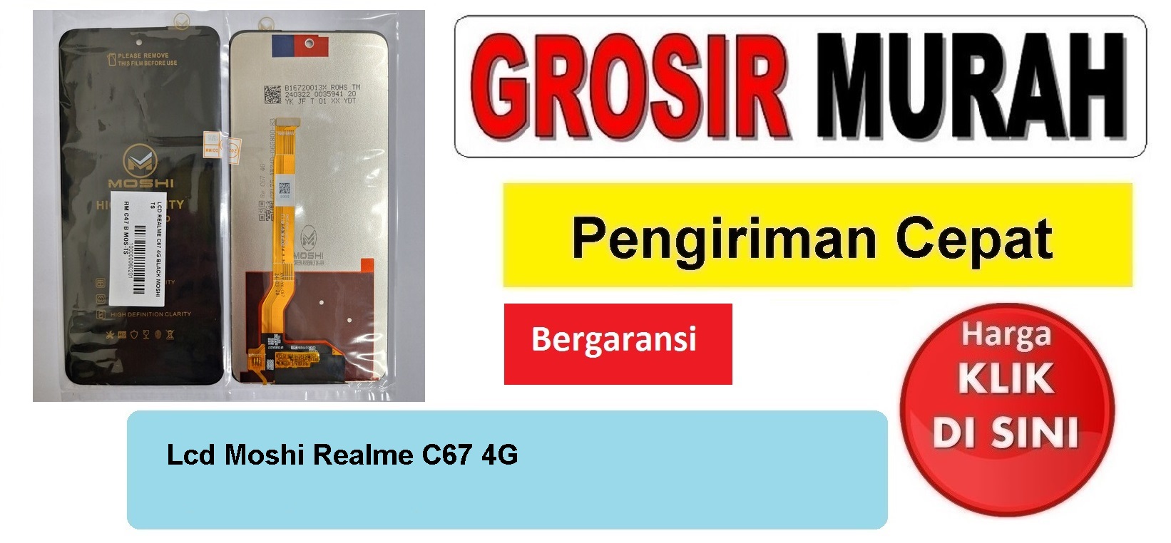 Lcd Moshi Realme C67 4G Fullset Touchscreen Bergaransi