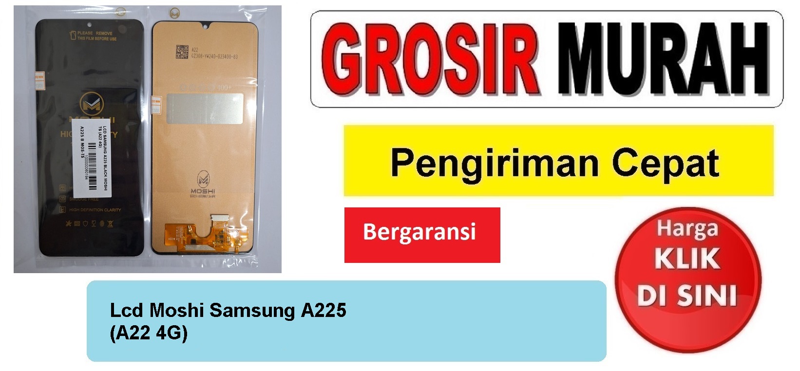 Lcd Moshi Samsung A225 (A22 4G) Fullset Touchscreen Bergaransi