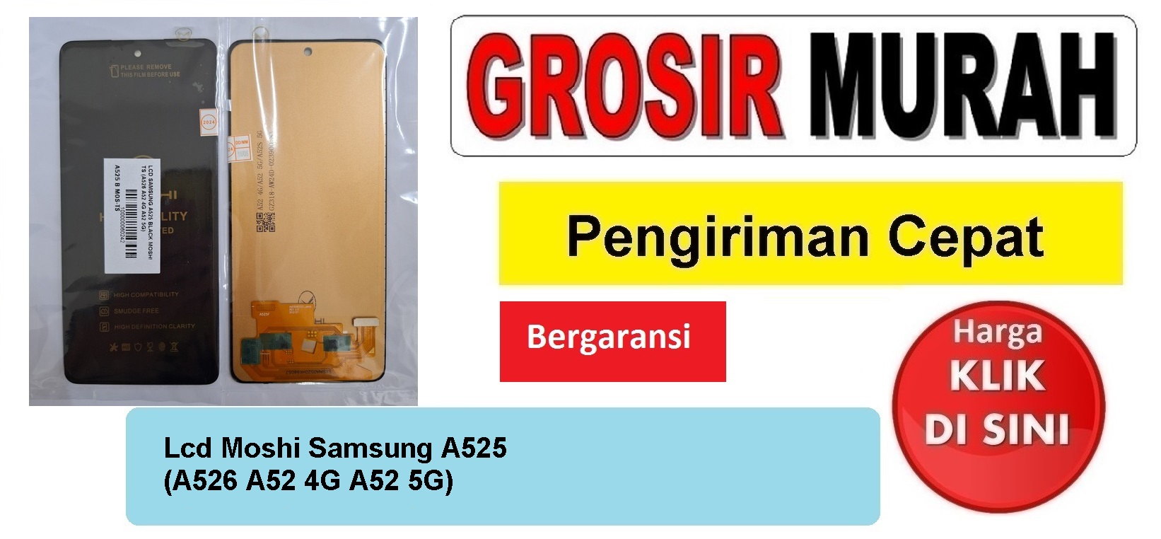 Lcd Moshi Samsung A525 (A526 A52 4G A52 5G) Fullset Touchscreen Bergaransi