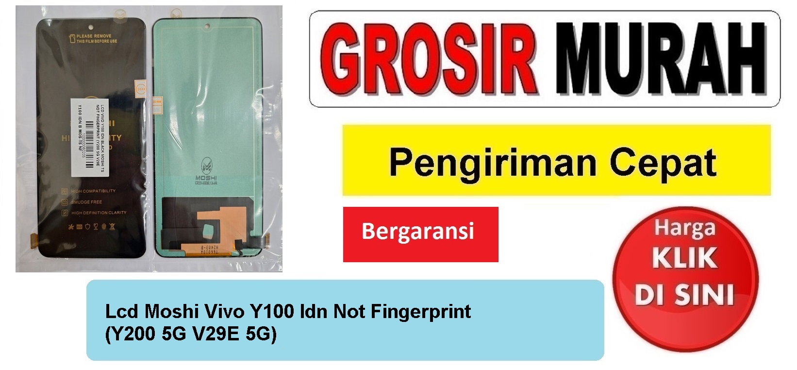 Lcd Moshi Vivo Y100 Idn Not Fingerprint (Y200 5G V29E 5G) Fullset Touchscreen Bergaransi