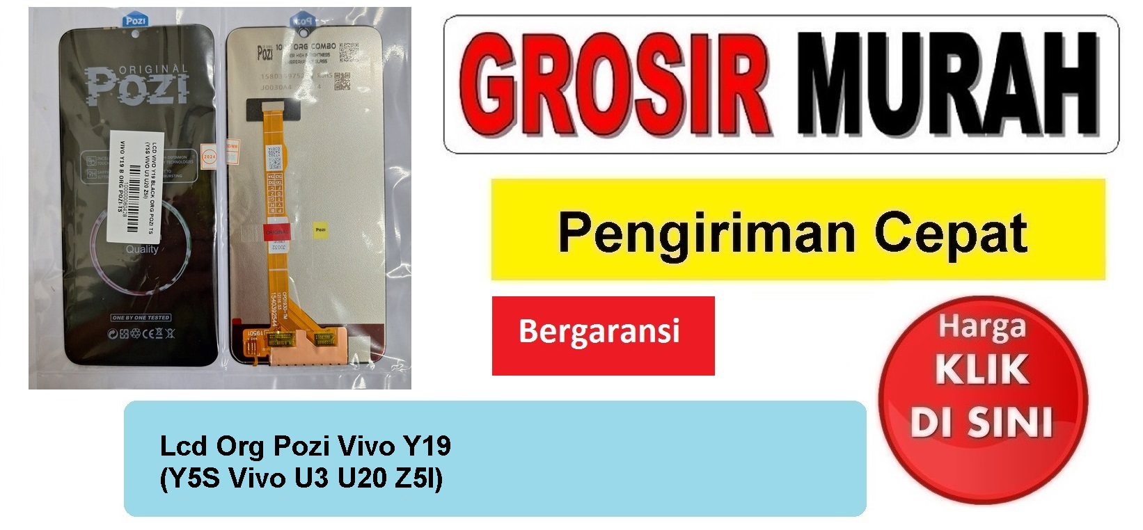 Lcd Org Pozi Vivo Y19 (Y5S Vivo U3 U20 Z5I) Fullset Touchscreen Bergaransi