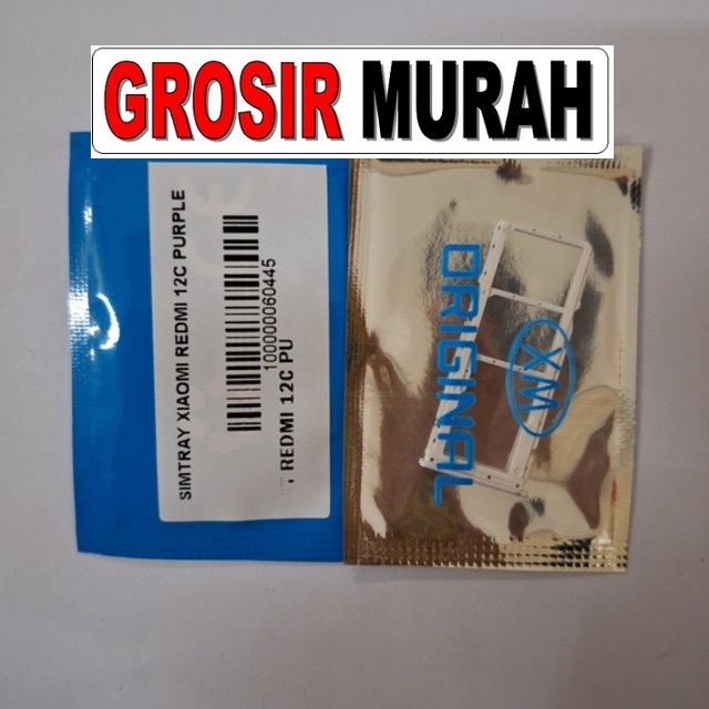 Simtray Xiaomi Redmi 12C Tempat Kartu Simcard Simlock Sim Lock Slot Sim Tray Card