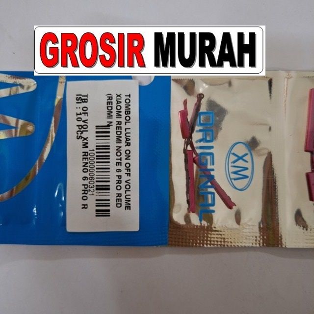 Tombol Luar On Off Volume Redmi Note 6 Pro Power samping Pernik Rubber Button