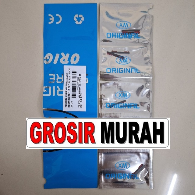 Tombol Luar Volume Redmi Note 11T Pro Poco X4 Gt Power samping Pernik Rubber Button