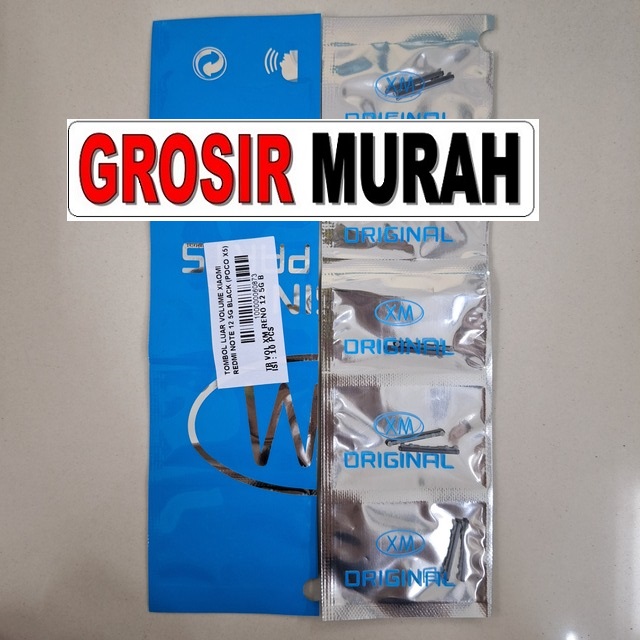 Tombol Luar Volume Redmi Note 12 5G Poco X5 Power samping Pernik Rubber Button