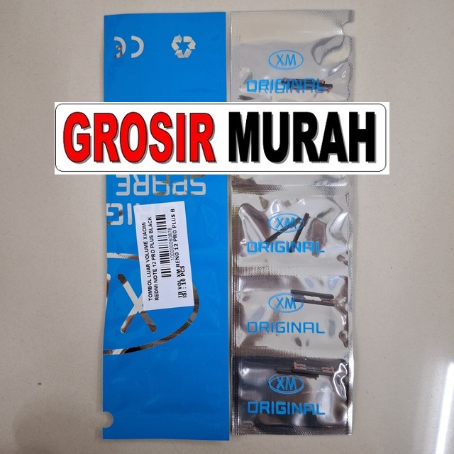 Tombol Luar Volume Redmi Note 12 Pro Plus Power samping Pernik Rubber Button