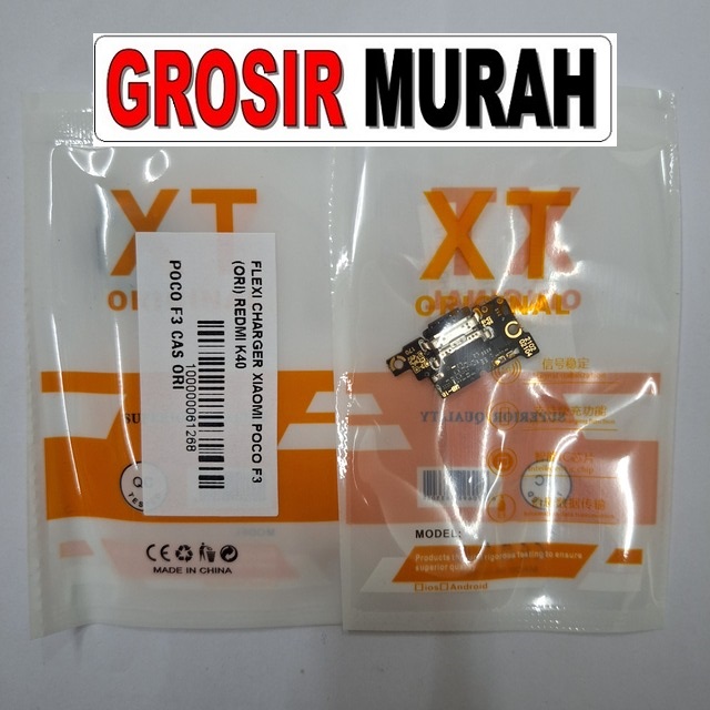 Flexi Charger Xiaomi Poco F3 (Ori) Redmi K40 Fleksibel Flexible Fleksi Flexibel Flex Con Tc Connector Pcb Konektor cas papan board charging