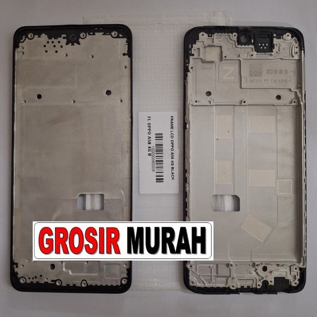 Frame Lcd Oppo A58 4G Middle Frame Front Dudukan Tulang Tengah Bazel lcd Bezel Plate