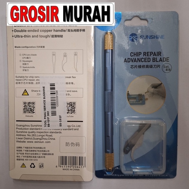 Pisau Service Sunshine Ss-101F 3In1 Perlengkapan Service Toolkit Alat Serpis teknisi Spare Part Hp