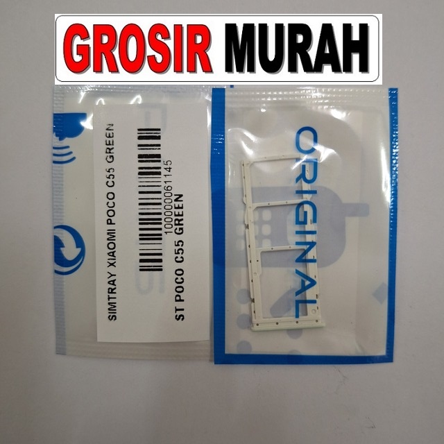 Simtray Xiaomi Poco C55 Tempat Kartu Simcard Simlock Sim Lock Slot Sim Tray Card