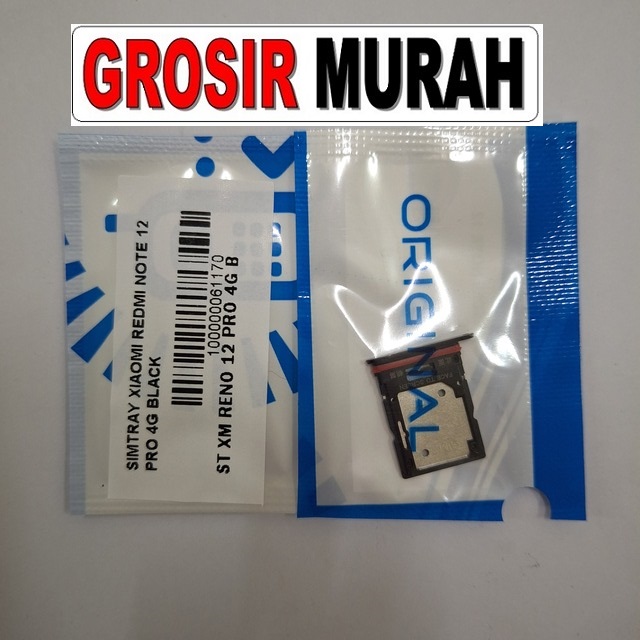 Simtray Xiaomi Redmi Note 12 Pro 4G Tempat Kartu Simcard Simlock Sim Lock Slot Sim Tray Card