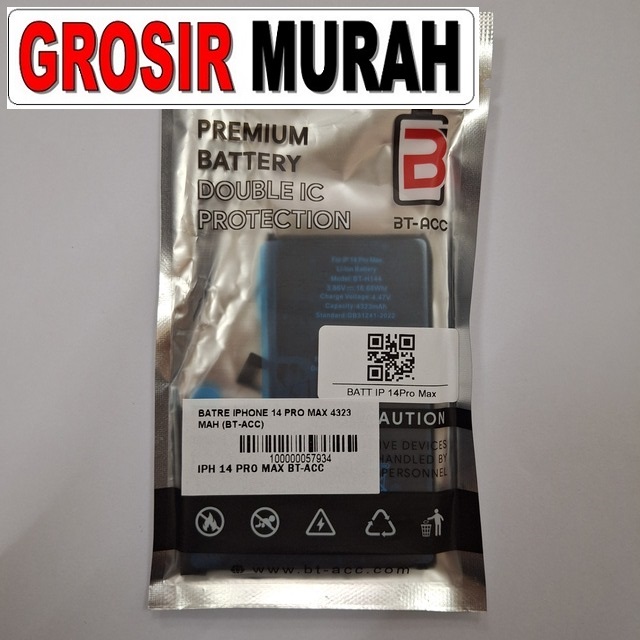 Batre Iphone 14 Pro Max 4323 Mah Baterai Battery Bergaransi