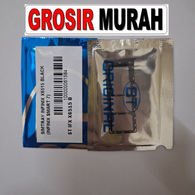 Simtray Infinix X6515 Infinix Smart 7 Tempat Kartu Simcard Simlock Sim Lock Slot Sim Tray Card