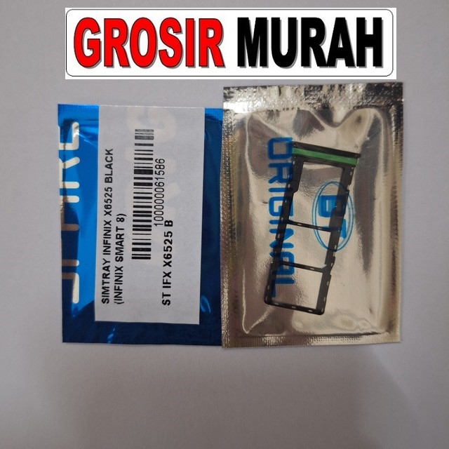 Simtray Infinix X6525 Infinix Smart 8 Tempat Kartu Simcard Simlock Sim Lock Slot Sim Tray Card