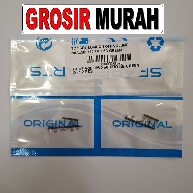 Tombol Luar On Off Volume Realme X50 Pro 5G Power samping Pernik Rubber Button