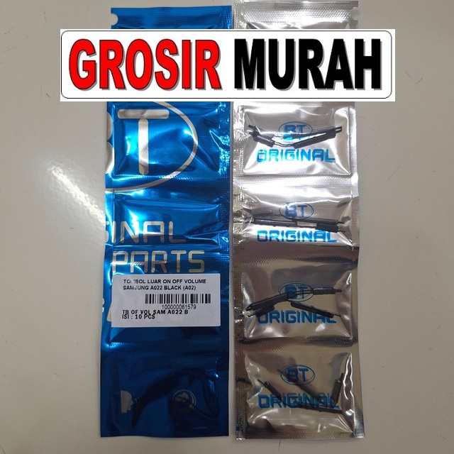 Tombol Luar On Off Volume Samsung A022 A02 Power samping Pernik Rubber Button