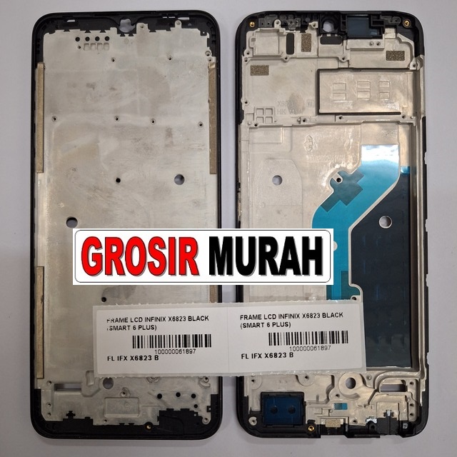 Frame Lcd Infinix X6823 Infinix Smart 6 Plus Middle Frame Front Dudukan Tulang Tengah Bazel lcd Bezel Plate