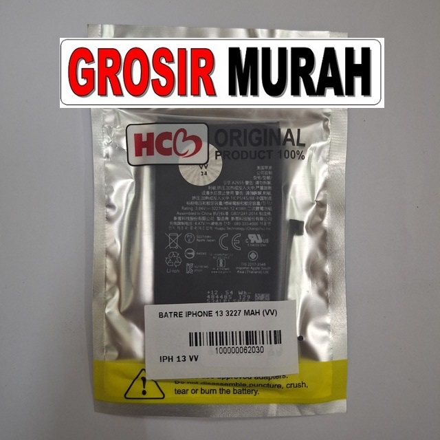 Iphone 13 3227 Mah VV Baterai Baterai Battery Bergaransi