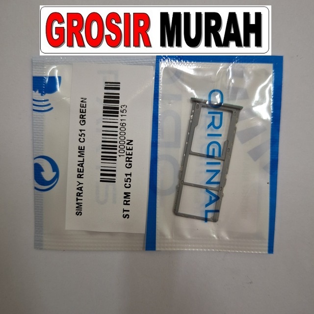 Realme C51 Simtray Tempat Kartu Simcard Simlock Sim Lock Slot Sim Tray Toko Sparepart hp Jakarta