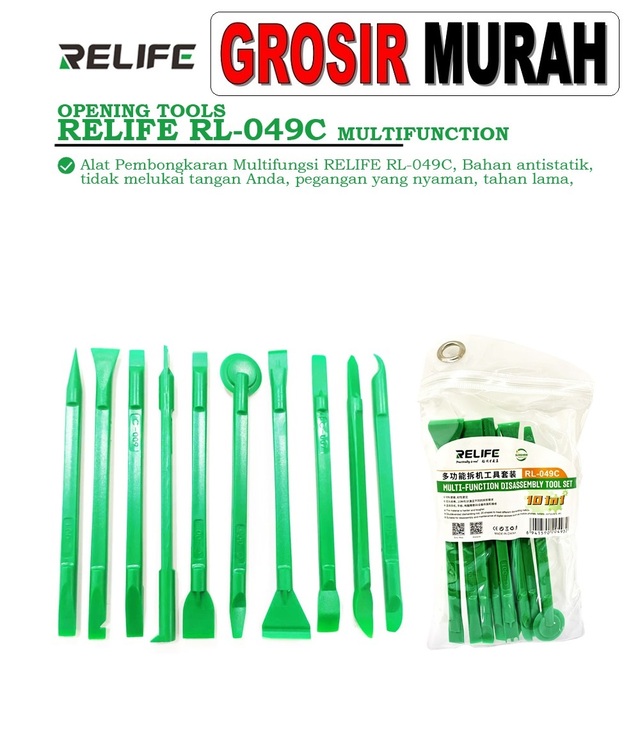 Alat Pembuka Relife Rl-049C Multifunction Perlengkapan Service Toolkit Alat Serpis teknisi