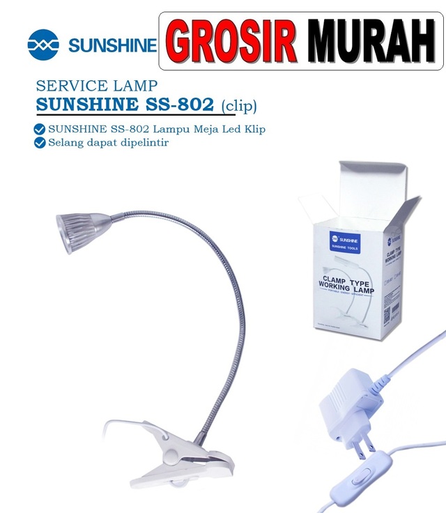 Lampu Service Jepit Sunshine Ss-802 Perlengkapan Service Toolkit Alat Serpis teknisi hp