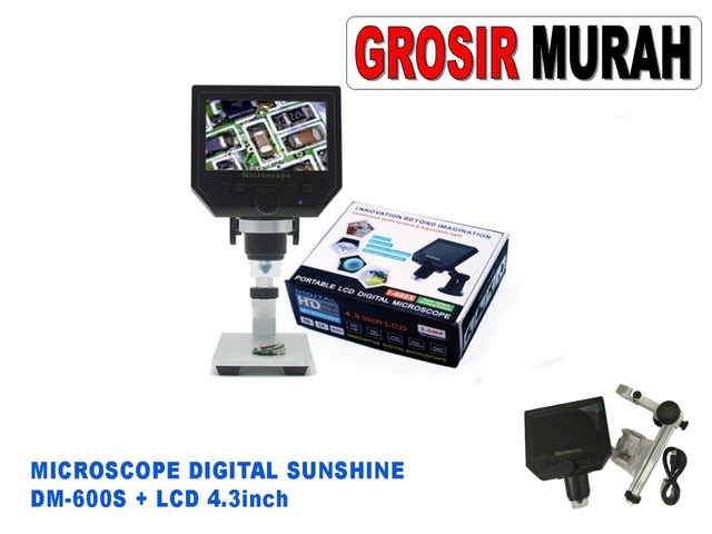 Tool Mikroskop Digital Sunshine Dm-600S-Lcd 4.3 Inch Ori Perlengkapan Service Toolkit Alat Serpis teknisi