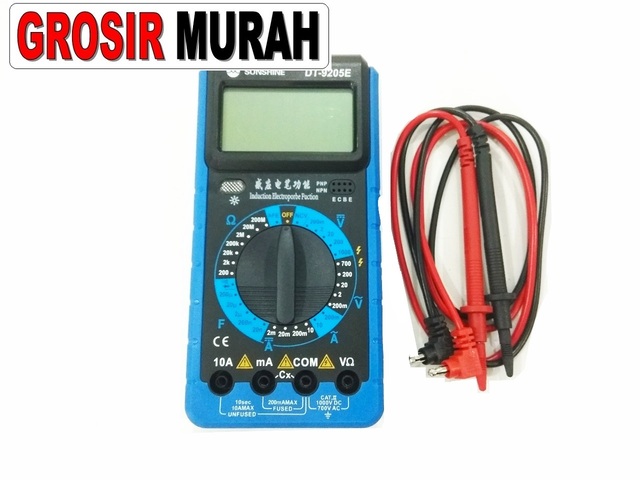 Tool Multitester Digital Sunshine Dt-9205E Big Perlengkapan Service Toolkit Alat Serpis teknisi hp