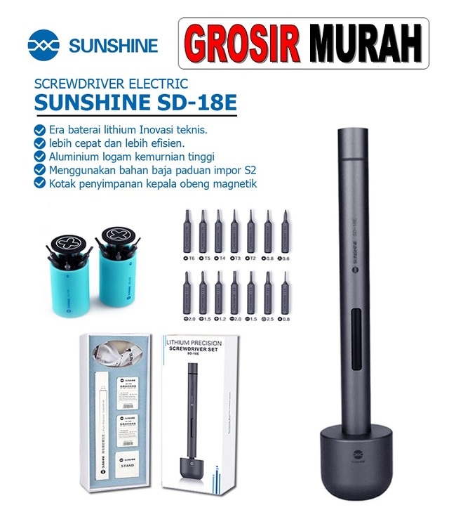 Tool Obeng Electric Sunshine Sd-18E Perlengkapan Service Toolkit Alat Serpis teknisi hp