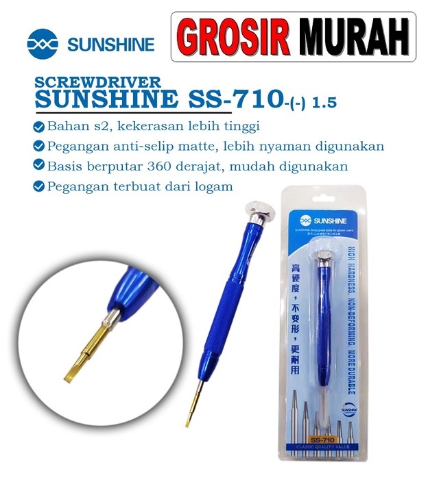 Obeng Min 1.5 Sunshine Ss-710 Perlengkapan Service Toolkit Alat Serpis teknisi hp