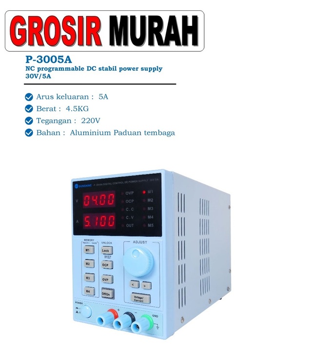 Tool Power Supply Digital Sunshine P-3005A Perlengkapan Service Toolkit Alat Serpis teknisi hp