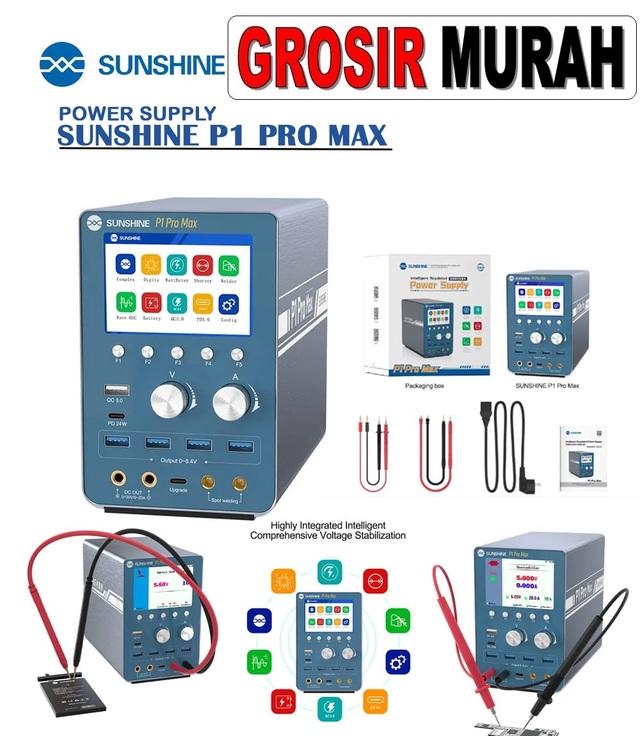 Jual Power Supply Sunshine P1 Pro Max Perlengkapan Service Alat Serpis teknisi hp