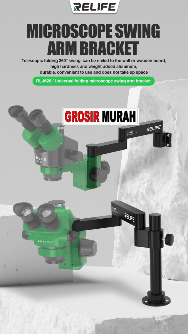 Tool Rail Bracket Microscope Universal Relife Rl-M28 Perlengkapan Service Toolkit Alat Serpis teknisi hp