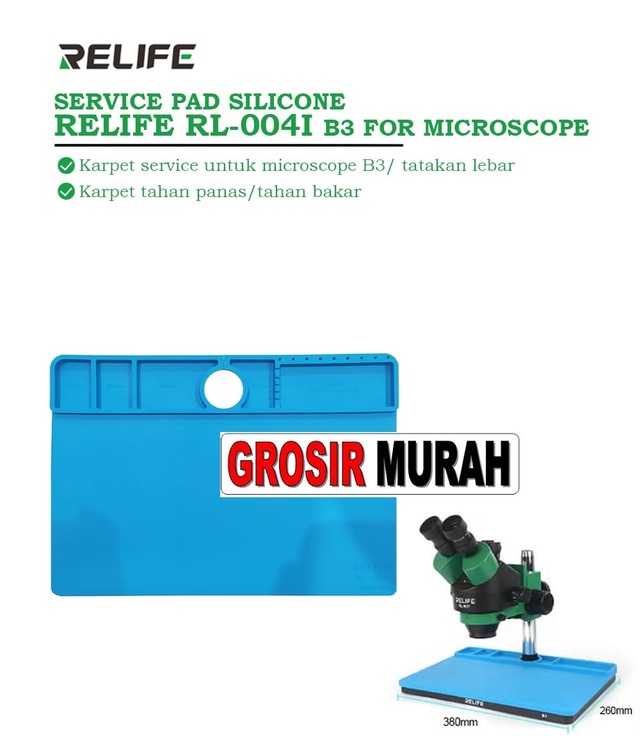 Jual Tool Service Pad Silicone Relife Rl-004I B3 For Mikroskop Perlengkapan Service Toolkit Alat Serpis teknisi hp