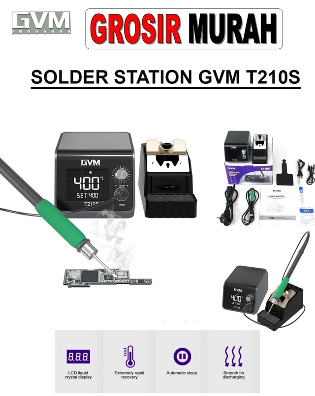 Tool Solder Station Gvm T210S Ori Perlengkapan Service Toolkit Alat Serpis teknisi