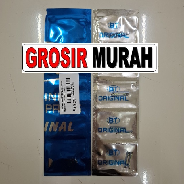 Tombol Luar Volume Xiaomi Redmi Note 9 Pro Grey