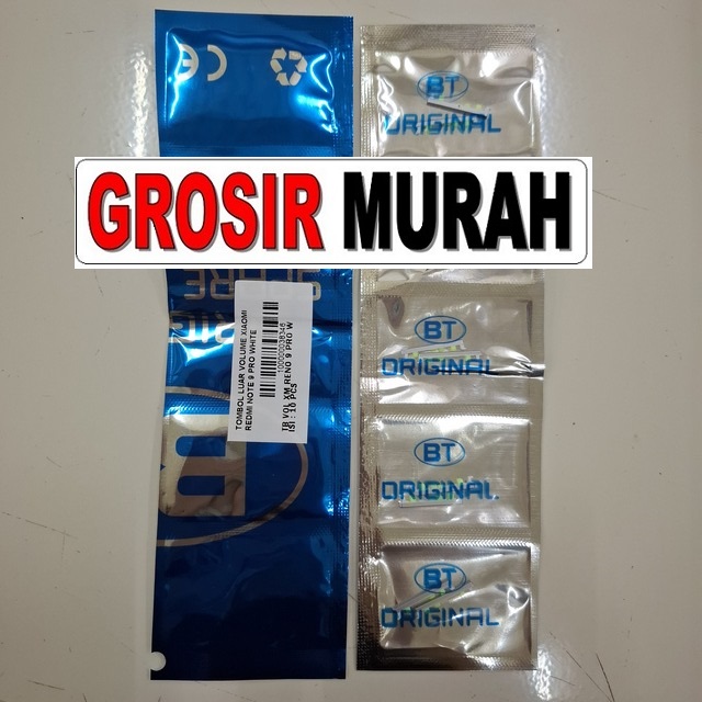 Tombol Luar Volume Xiaomi Redmi Note 9 Pro White