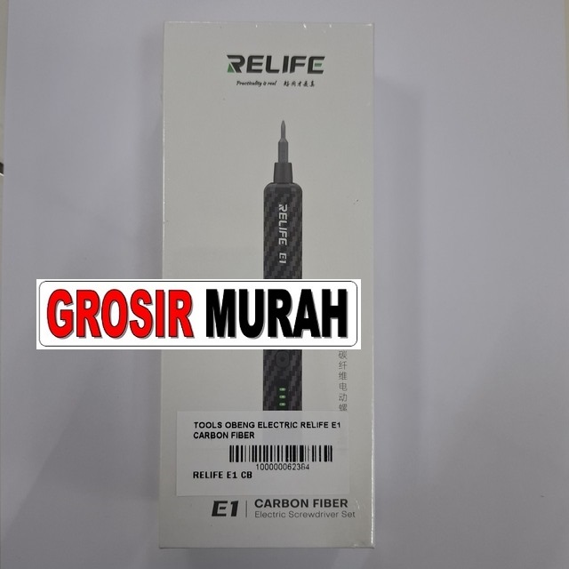 Jual Tools Obeng Electric Relife E1 Carbon Fiber