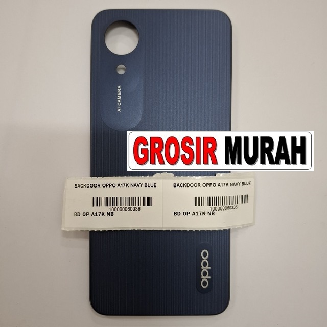 Backdoor Oppo A17K Navy Blue