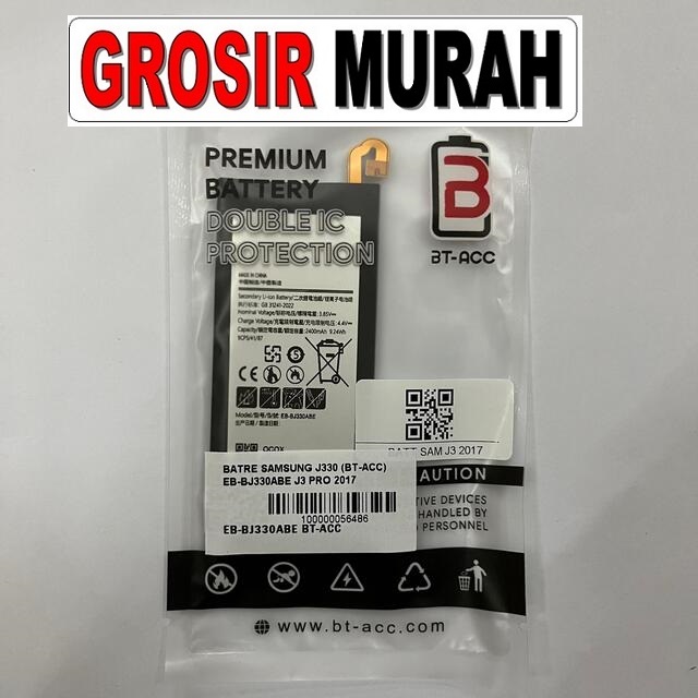 Batre Samsung J330 J3 Pro 2017 Eb-Bj330Abe Bt-acc