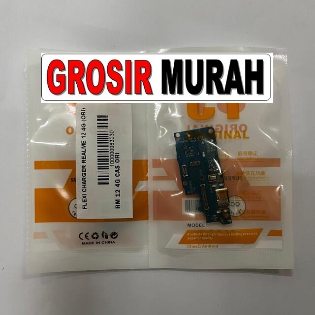 Jual Flexi Charger Realme 12 4G Ori Fleksibel Flexible Fleksi Flexibel Flex Con Tc Connector Pcb Konektor cas papan charging