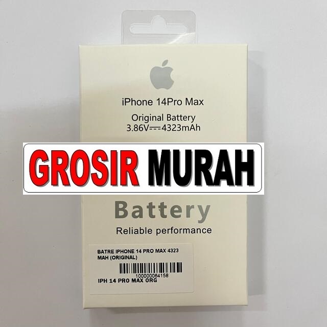 Jual Batre Iphone 14 Pro Max 4323 Mah Original Baterai Battery