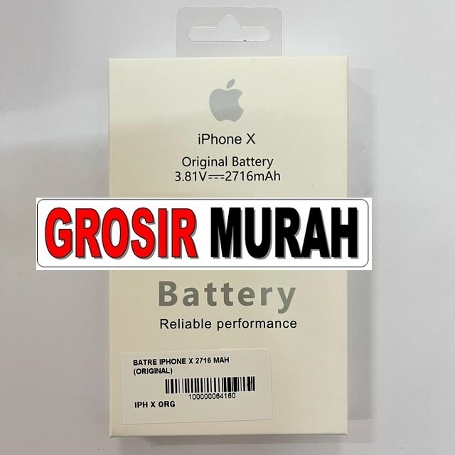 Jual Batre Iphone X 2716 Mah Original Baterai Battery