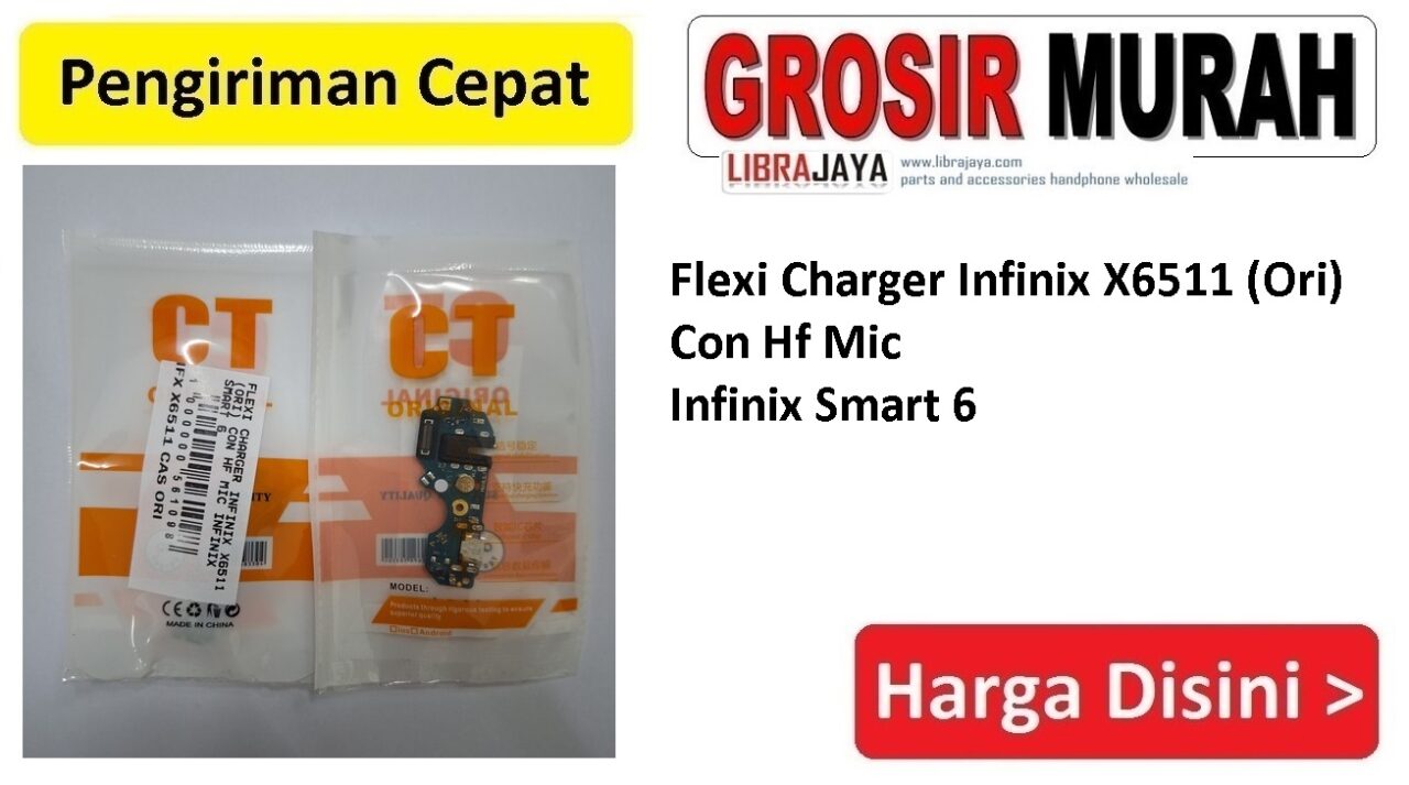 Jual Flexi Charger Infinix X6511 Smart 6 Itel Vision 3 Ori Fleksibel Flexible Fleksi Flexibel Flex Con Tc Connector Pcb Konektor cas papan charging