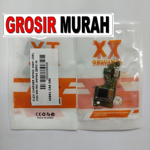 Jual Flexi Charger Infinix X6861 Infinix Zero 40 5G Ori Fleksibel Flexible Fleksi Flexibel Flex Con Tc Connector Pcb Konektor cas papan charging