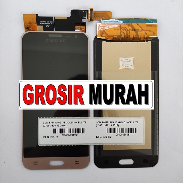 Lcd Samsung J3 J300 J320 J3 2016 Gold Incell