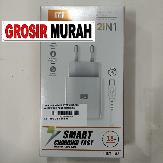 Charger Xiaomi Type C Bt-188 Fast Charging