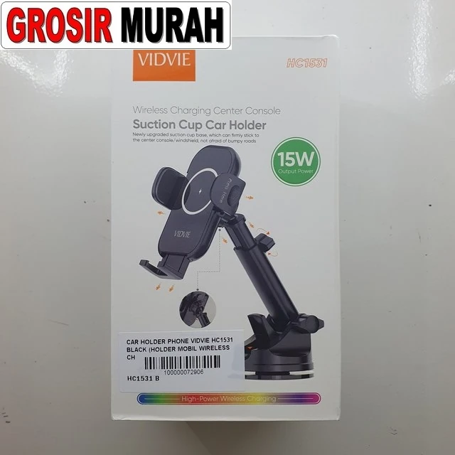 Car Holder Phone Vidvie Hc1528 Black (dudukan Hp Sandaran Kepala Mobil) ready stock harga grosir sparepart HP Libra Jaya