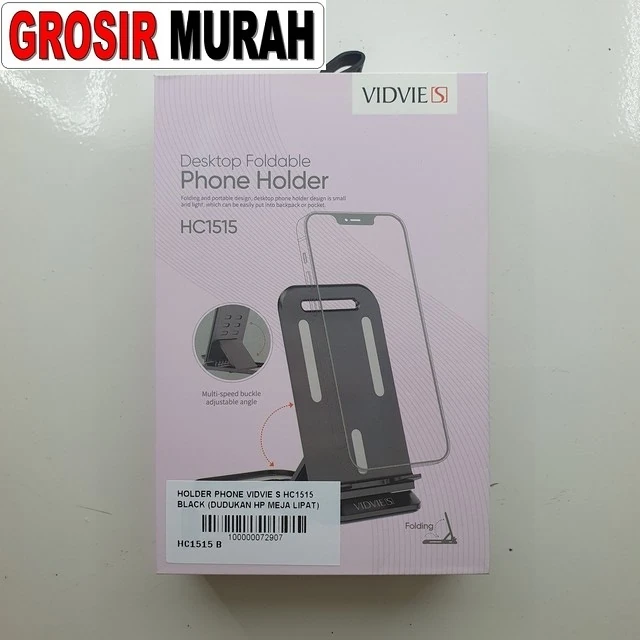 Holder Phone Vidvie S Hc1515 Black (dudukan Hp Meja Lipat) ready stock harga grosir sparepart HP Libra Jaya